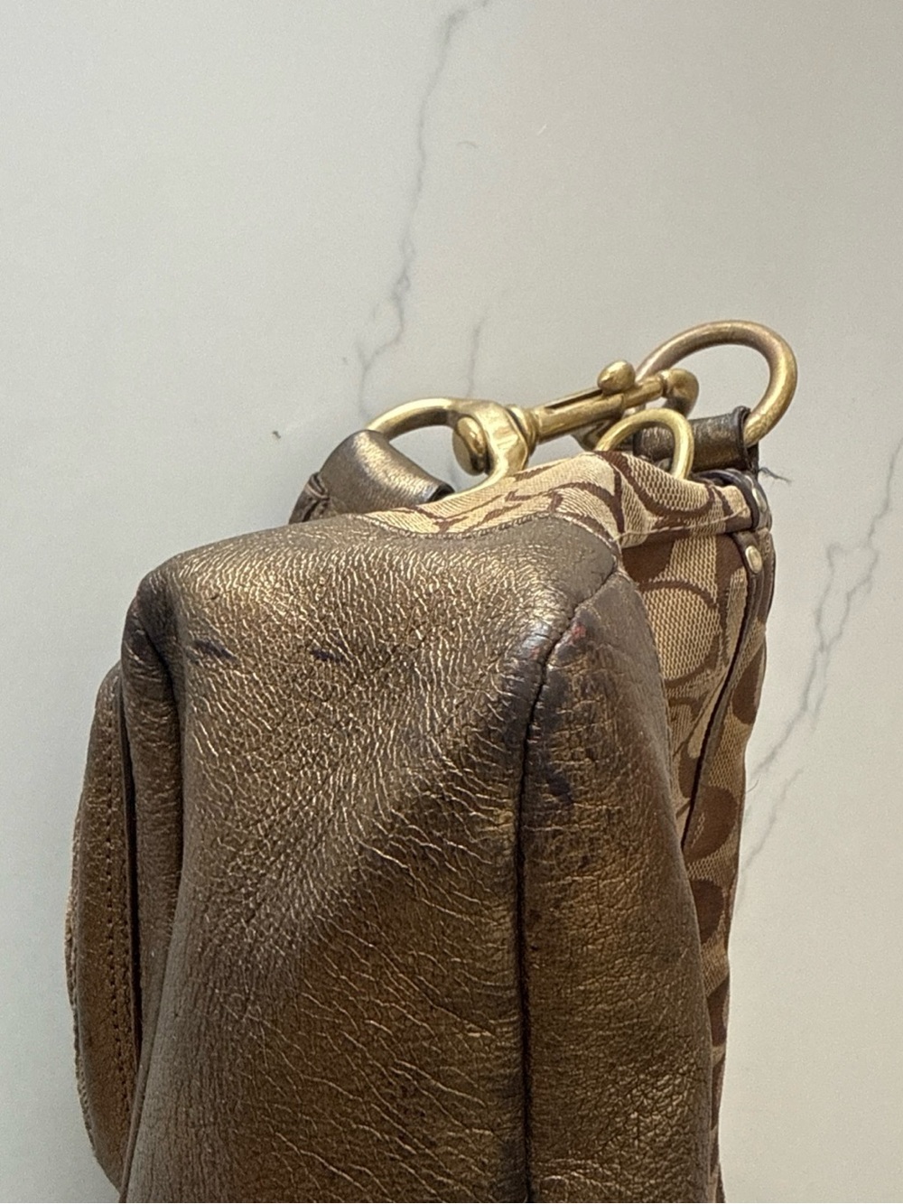 Coach Legacy 10339 Signature Double Turnlock Shoulder Bag 65th Anniversary Y2K - Picture 8 of 9